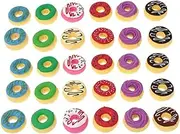 30pcs Rubber Band Erasers Bulk Erasers for Mini Donut Erasers Bulk Mini Eraser Decor 3D Mini Cute Erasers Drawing Erasers Pupil Colorful Eraser Rubbers for Plastic