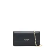[Emporio Armani] Emporio Armani Chain-strap Leather Shoulder Bag ONE SIZE BLACK
