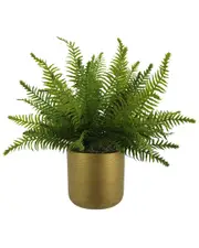 Creative Displays Outdoor UV-Rated Fern in Fiberstone Pot
