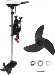Brilluxa 24V 240lbs Brushless Outboard Motor Propeller, 3HP 1500W Heavy Duty Electric Outboard Motor High Power Stretchable Handle for Marine Boat