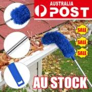 Gutter Cleaning Brush Roofing Tool with Telescopic Extendable Pole IH