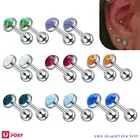 1Pair Earring Tragus Cartilage Studs Daith Helix Rook Monroe Lip Steel Jewellery
