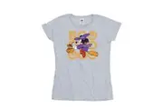 Mickey Mouse Womens/Ladies Boo Minnie Mouse Cotton T-Shirt (Sports Grey) - UTBI53025
