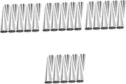 UTHCLO 4sets Croissant Pastry Molds Metal Cones for Baking Croissant Baking Molds Stainless Steel Sturdy Easy to Use 10pcs*4