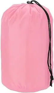 uxcell Stuff Sack, Nylon Waterproof Storage Sacks Portable Drawstring Dry Stuff Bag Gear Organization with Toggle, 5x10Inch Fit for Backpacking Camping Traveling Hiking(Pink)