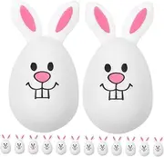 ADOCARN 24pcs Bunny Eggs present Filled Eggs Bunny Decoration Bunny Shaped Egg Eggs Decor Eggs Prefilled Bunny Decorations Eggs Eggs