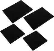 Homoyoyo 4pcs Sheets Packaging Lined Pearl Cotton Protective Foam Padding Packaging for Shipping Small Business Supplies Foam Inserts for Boxes Packing Cushion Foam Black
