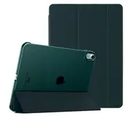 MCC iPad Air 11" 2024 M2 Tri-Fold Smart Cover Semi-Clear Back Case Apple Air6 [Dark Green]