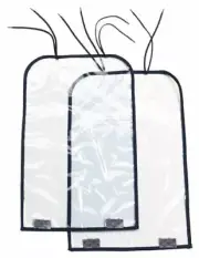Basic Comfort 90029 Vinyl Seat Back Protector 2 Pack Clear/Blue NWT