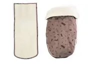 Croozer Kid Baby Seat Winter-Set Foot Sack + Insert Red Patterned