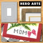 Hero Arts Wood Frame Dies, 4 Nesting Wood Effect Frames Infinity Dies, DI643