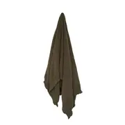[James Lane] Circ Knitted Throw Boucle Khaki - 170cm x 130cm