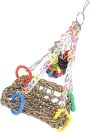 BCOATH 1 Set of Bird Hammock Birdcage Bird Perch Funny Bird Swing Bird Stand for Cockatiel Bird Creation