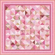 PINK TUTU - 67" x 67" - Quilt-Addicts Pre-cut Patchwork Quilt Kit