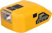 Power Tool Battery Converters | Power Source Adapter,Battery Inverter Generator Portable Charger Converters with 2 USB Outlet and 1 DC Port for Emergencies