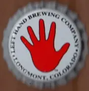 USA Plastic Lined Beer Crown Bottle Cap: Left Hand Brewing (TM logo)