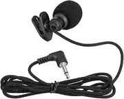 Portable Clip-On Lapel Hands-Free 3.5Mm Jack Condenser Microphone Mic for Computer Pc Laptop Loundspeaker Black