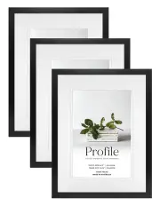 [Profile Australia] Australian Made Timber Photo Frame 16x20"/12x16" (3 Pack) in Black
