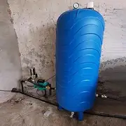KOQENAG Full Set of Water Pressure Booster Pump Storage Tanks, Automatic Plastic Pressure Tank, Vertical Pressure Reservoir, for Fountain/Industrial Cleaning/Garden Irrigation (250L/66gal)