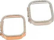 Vaguelly 2pcs Bling Protective Watch Case for Watch Scratch Design Compatible with Models Easy Access to All Buttons Stylish Starlight Options
