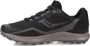 Saucony Men's Peregrine 12 Black Charcoal Trail Running Shoes Wide 10 11 NIB