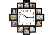 [Randy & Travis Machinery] Photo Frame Clock Picture Collage 12Picture Display Photowall