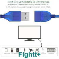 在飛比找Yahoo!奇摩拍賣優惠-FIghtt+用於 PC 鍵盤鼠標遊戲控制器的高速 3M U