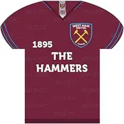 West Ham United FC Shirt Shaped Sign (UK Size: One Size) (Burgundy)