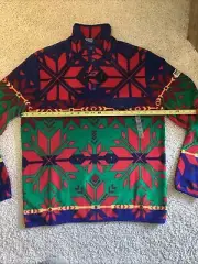 Polo Ralph Lauren Fair Isle Brushed Fleece Pullover Men’s Size M New MSRP $248