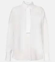 [Brunello Cucinelli] Brunello Cucinelli Cotton Oxford shirt AU 12 white