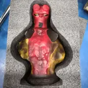 Hellboy Comic Bust 8.6in Statue Figure Display Resin Painted Model Red Version