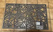 Halloween Spider Web Exterior Outdoor Doormat 18 X 30, 100% Rubber Non Slip.