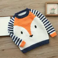 在飛比找ETMall東森購物網優惠-狐貍兒童新手棒針編織南瓜團毛衣