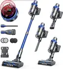 450W Cordless Vacuum Cleaner, 40Kpa, 55Min Runtime, Auto Mode, Anti-Tangle Brush