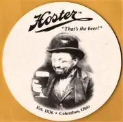 Hoster Brewing Co Beer Coaster Columbus OH