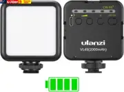 VL49 2000Mah LED Video Light W 3 Cold Shoe Mounts Type C Charging Soft Light Pan