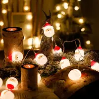 在飛比找ETMall東森購物網優惠-led彩燈燈串圣誕老人雪人雪花風鈴閃燈圣誕節日燈商場櫥窗裝飾