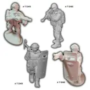 SWAT police pack 1:16 Scale 3D Printed model kits DIY