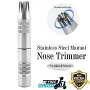 Men's Travel Nose Ear Hair Clipper Trimmer Stainless Steel Grooming Kit Haryali