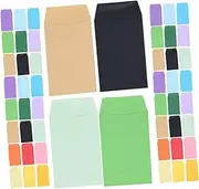 HONMEET 100pcs Colorful Blank Card Envelopes: 6x9cm for Invitations and Greetings - Wedding Crafting DIY Projects-Artistic Stationery Set
