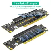 2NVMe PCIe Adapter for Professional Computings Needs Individual LED