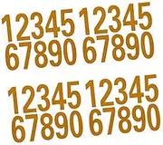 HOMSFOU 4Sets Reflective Number Stickers for Mailbox Door and Car Self Adhesive Decals for Address Signage and Pet Material