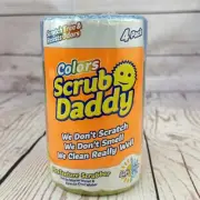 Scrub Daddy Colors 4 Pack FlexTexture Soft/Warm Firm/Cold Multi-use Cleaning