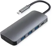 USB C Hub, HARIBOL 5-in-1 USB Type C Adapter with 4K HDMI, 3 USB 3.0, 87W USB C PD Charge Port for MacBook Pro 2019 Samsung Galaxy S9, Matebook X Pro Dell XPS 15 13, HP Spectre Envy, Lenovo Yoga
