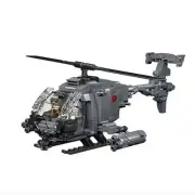 AH-6i Helicopter Model Building Blocks Set（400PCS）-Military Histor