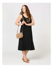 [Fella Hamilton] Hush Lined Sleeveless Dress in Black