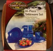 Timber Creek 14-Piece Tableware set for Camping or Outdoor use