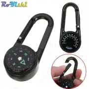 3 in 1 Keychain Multifunctional Hiking Metal Carabiner with Mini Compass...