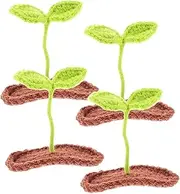 [PLAFOPE] Sprout Hair Clips 4 Pack for Girls Women Boys and Girls Unique Plant Hair Clips