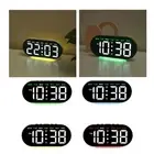LED alarm clock with temperature display and date for room